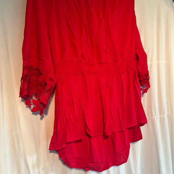Lane Bryant Blouse Red size 18 - Picture 9 of 10